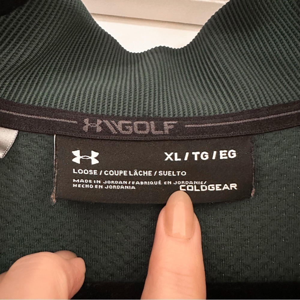 Under Armour Golf Men's UA Storm Sweater Fleece Mock Green XL 1317345 384 - Picture 10 of 11